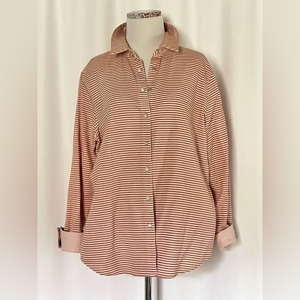 Land’s End Striped Snap Front Shirt